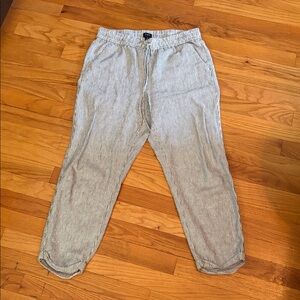 J. Crew Factory Pull On Drawstring Pants Straight Leg size 8